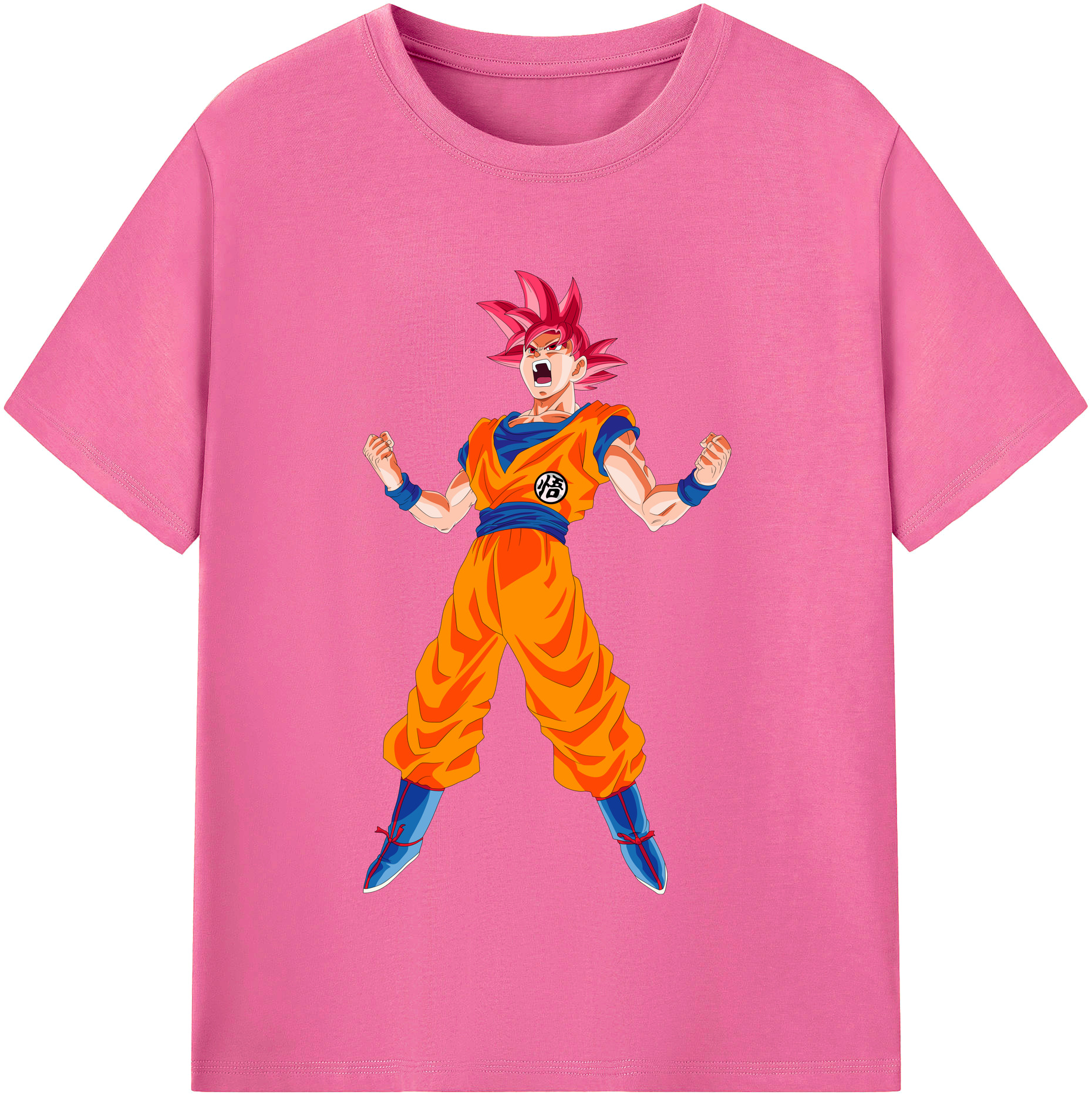 （画像用） ドラゴンボール 孫悟空（そん ごくう）Son Goku カカロット DRAGON BALL Kakarotto レディースカジュアルプリントTシャツ（綿100％）
